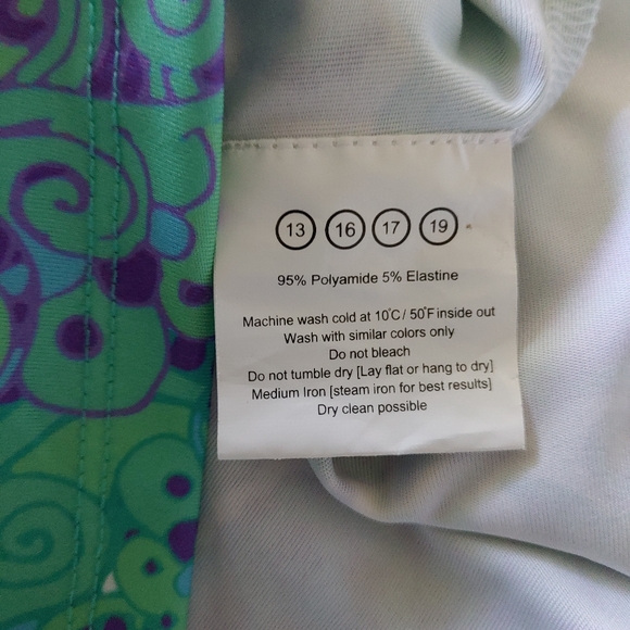 Maxime Zeaberg Toronto blue green paisley printed maxi dress. Size 1 (M) - Picture 14 of 15